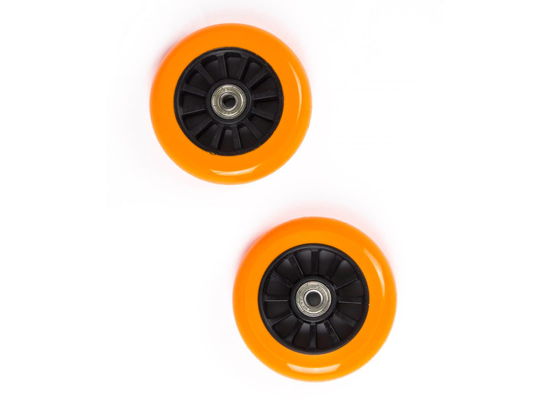 My Hood Set of Wheels 100 mm - Black/Orange