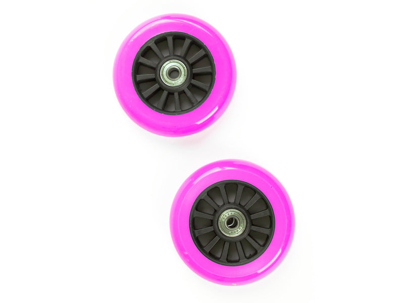 My Hood Set of Wheels 100 mm - Black/Pink