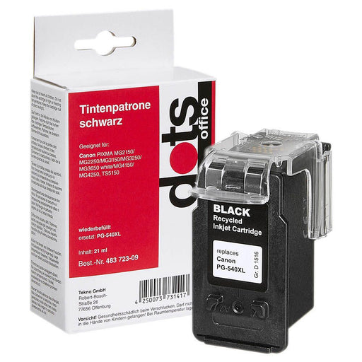 dots Druckerpatrone kompatibel zu Canon PG-540XL schwarz