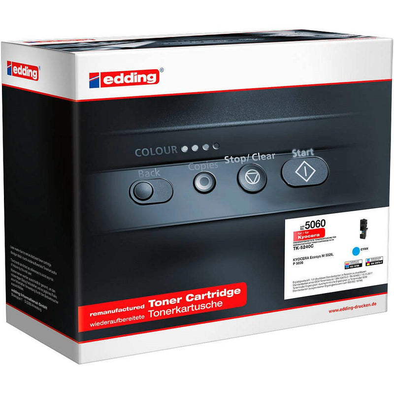 edding Toner EDD-5060 cyan kompatibel zu KYOCERA TK-5240C