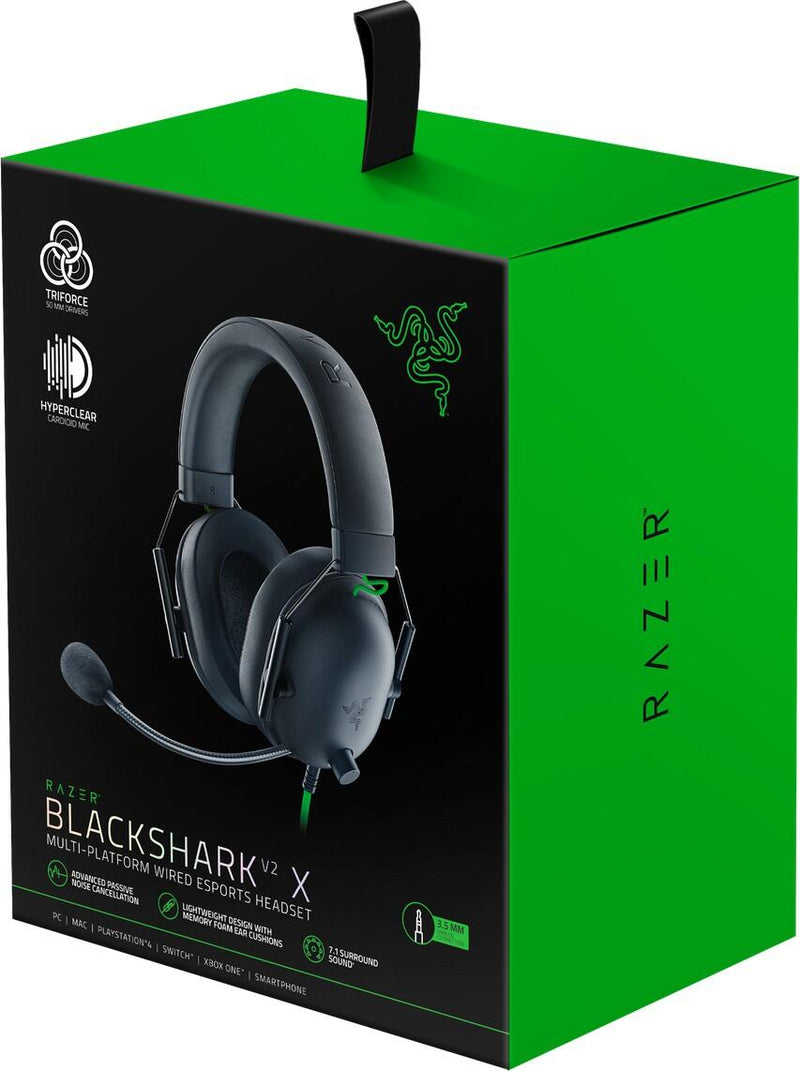 Razer BlackShark V2 X Gaming-Headset für Playstation, schwarz