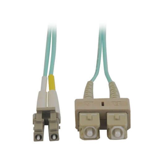 Eaton Tripp Lite Series 10Gb Duplex Multimode 50/125 OM3 LSZH Fiber Patch Kabel (LC/ST) - Aqua, 10M (33 ft.)