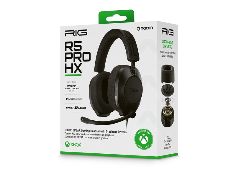 NACON RIG R5 Spear Pro HX Gaming Headset - Black (Xbox/PC)