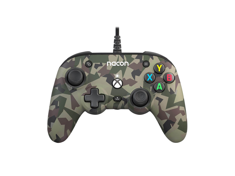 NACON Wired Pro Compact Controller Green Camo - Wired Controller - Microsoft Xbox One