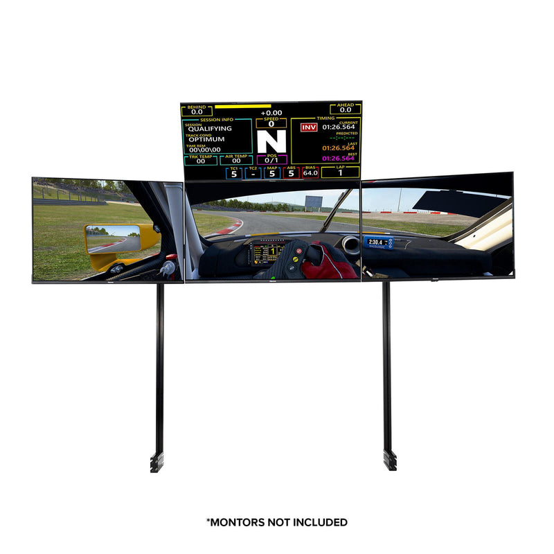 Next Level Racing® Elite Freestanding Quad Monitor Stand - Black Edition