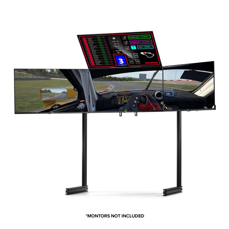 Next Level Racing® Elite Freestanding Quad Monitor Stand - Black Edition