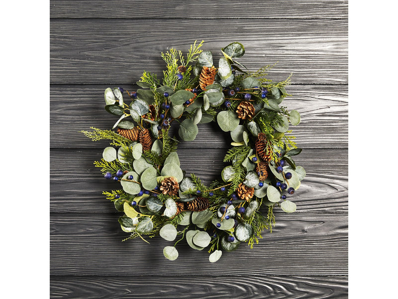 NORDIC WINTER Artificial Wreath Ø50 cm w/blueberry