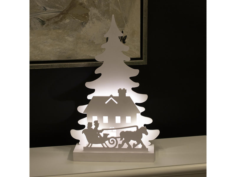 NORDIC WINTER Christmas silhouette 3D LED - Sleigh