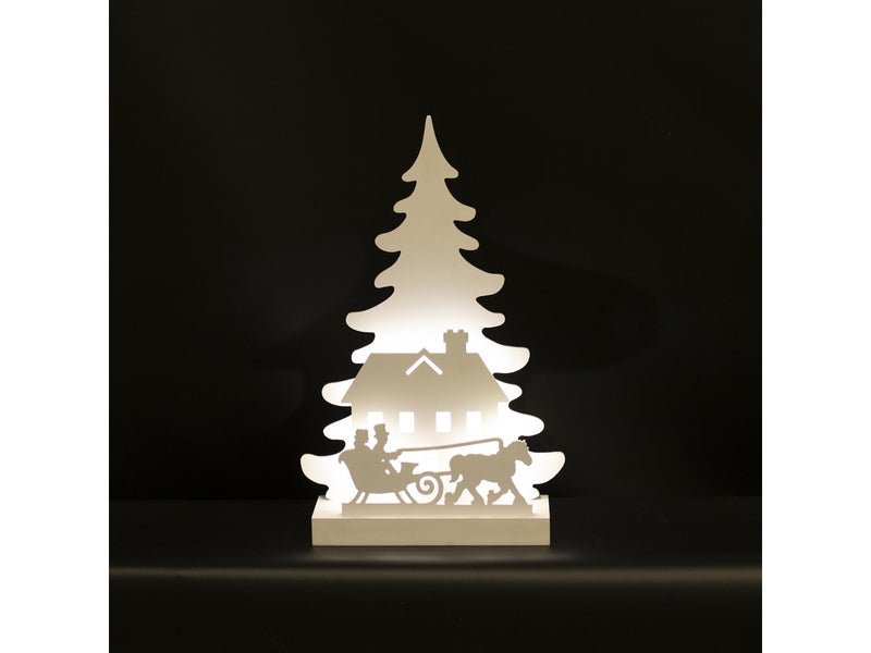NORDIC WINTER Christmas silhouette 3D LED - Sleigh