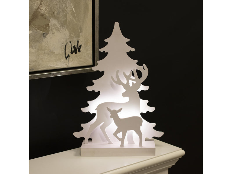 NORDIC WINTER Christmas silhouette 3D LED - reindeer