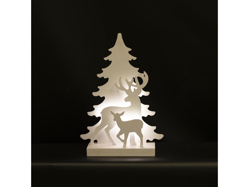 NORDIC WINTER Christmas silhouette 3D LED - reindeer