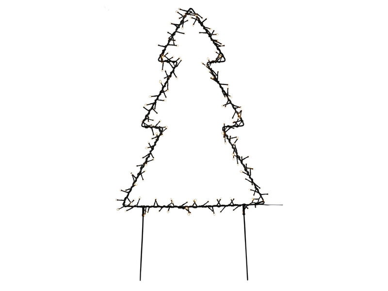 NORDIC WINTER Metal christmas tree - 75 cm 130 LED lights