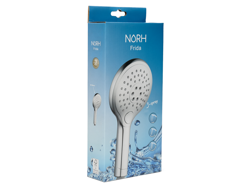 NORH Frida hand shower 3 sprays chrome