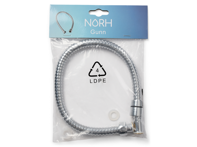 NORH Gunn shower hose 500 mm 1/2"x1/2" chrome