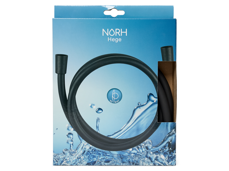 NORH Hege shower hose 1.5 meter matte black