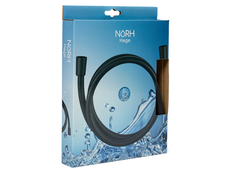 NORH Hege shower hose 1.5 meter matte black