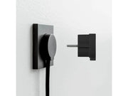 NORM F Flacher Stecker, Mattschwarz (Schuko-Standard)