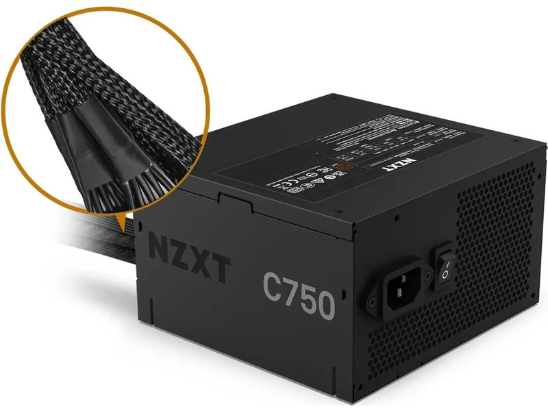 NZXT C-Series Bronze C750 Netzteile - 750 Watt - 120 mm - ATX 2.53 - 80 Plus Bronze zertifiziert