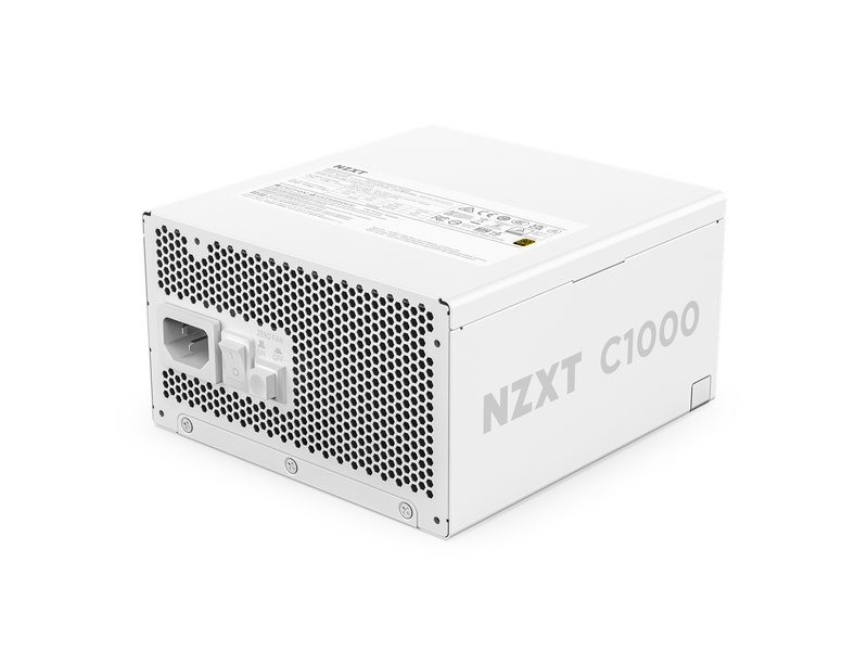 NZXT C-Series C1000 (2024) White Netzteile - 1000 Watt - 135 mm - ATX 3.1 - 80 Plus Gold zertifiziert