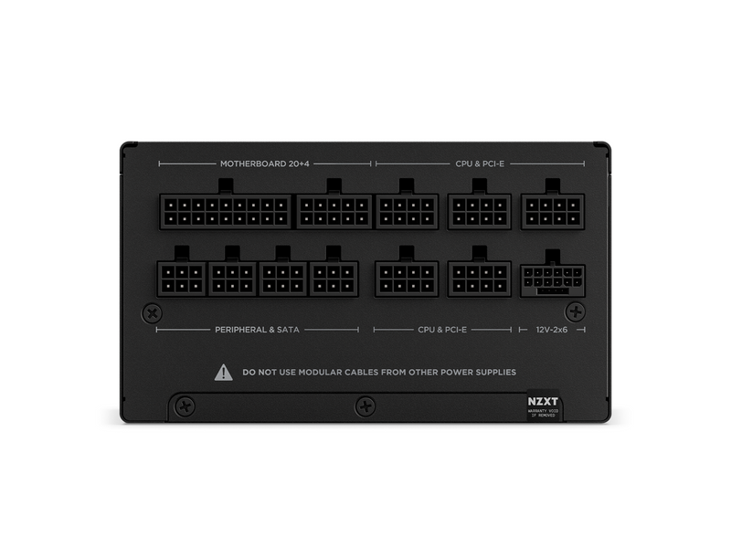 NZXT C-Series C850 (2024) Black Netzteile - 850 Watt - 135 mm - ATX 3.1 - 80 Plus Gold zertifiziert