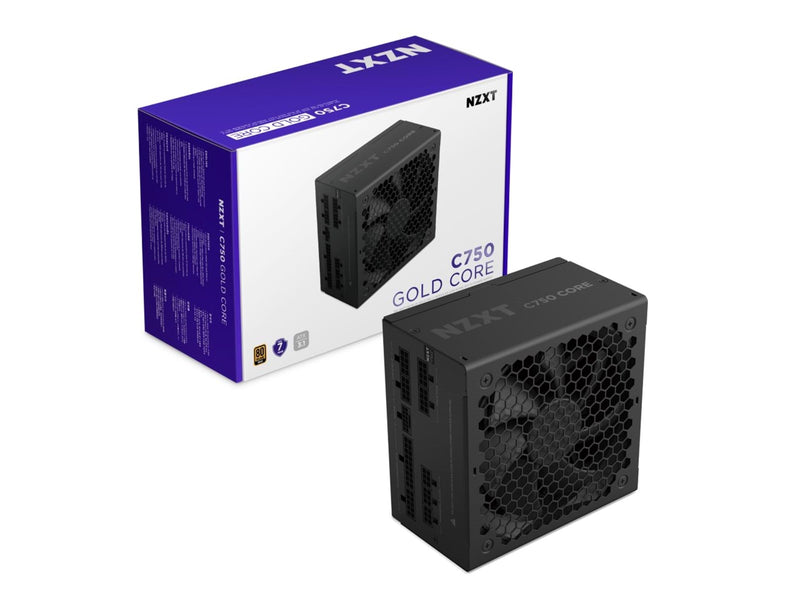 NZXT C750 Core Netzteile - 750 Watt - 135 mm - ATX 3.1 - 80 Plus Gold zertifiziert