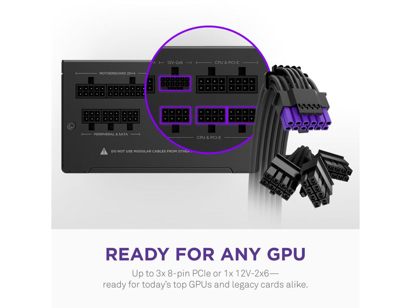 NZXT C850 Core Netzteile - 850 Watt - 135 mm - ATX 3.1 - 80 Plus Gold zertifiziert
