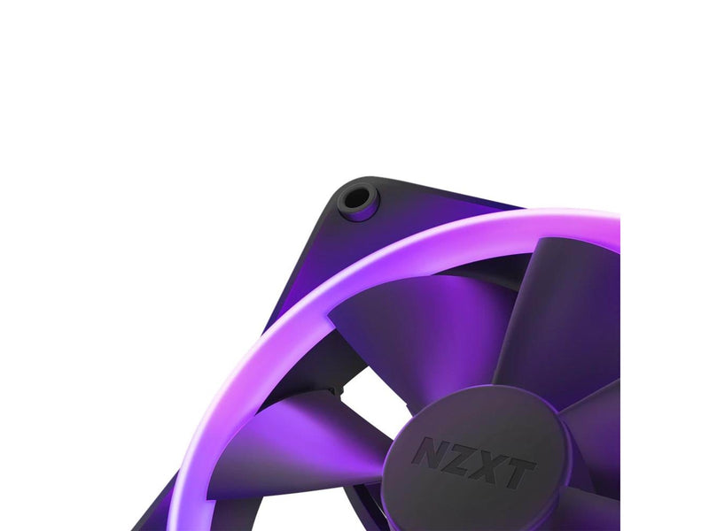 NZXT F120 RGB 3-pack & RGB Controller - Black - Gehäuselüfter - 120mm - Schwarz mit RGB LED - 28 dBA