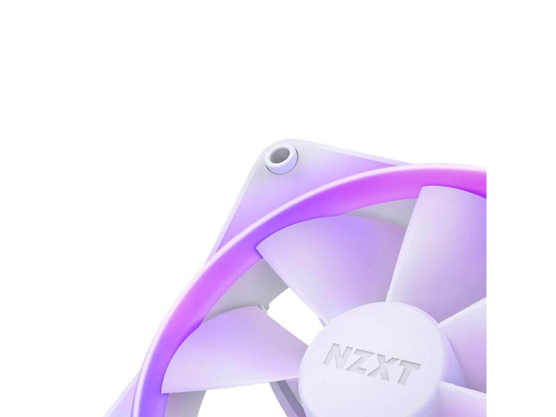NZXT F120 RGB 3-pack & RGB Controller - White - Gehäuselüfter - 120mm - Weiß mit RGB LED - 28 dBA