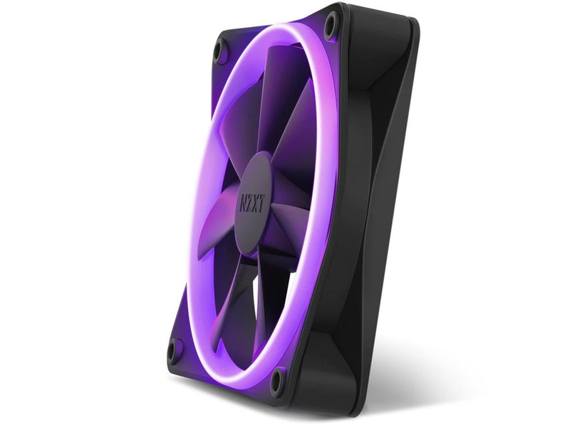 NZXT F120 RGB - Black - Gehäuselüfter - 120mm - Schwarz mit RGB LED - 28 dBA