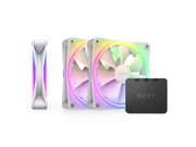 NZXT F120 RGB DUO 3-pack & RGB Controller - White - Gehäuselüfter - 120mm - Weiß mit RGB LED - 29 dBA