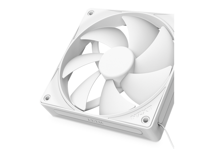 NZXT F120P V2 - Static Pressure - Gehäuselüfter - 120mm - Weiß - 30 dBA