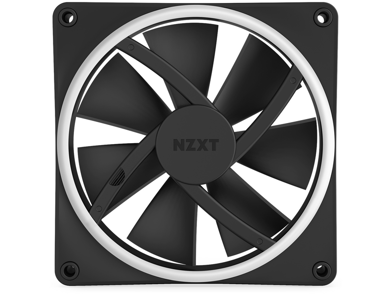 NZXT F140 RGB DUO - Black - Gehäuselüfter - 140mm - Schwarz mit RGB LED - 36 dBA