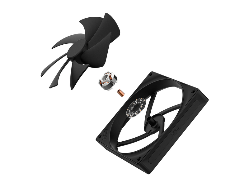 NZXT F140P V2 - Static Pressure - Gehäuselüfter - 140mm - Schwarz - 30 dBA