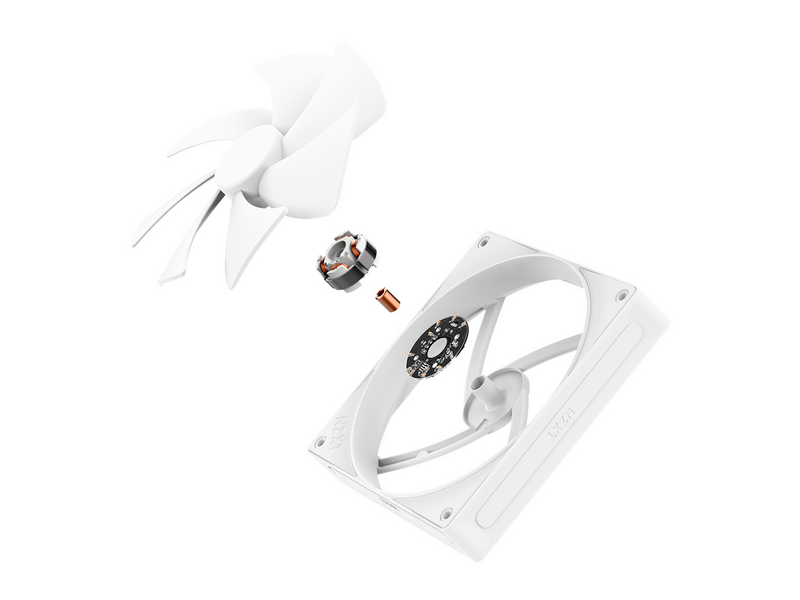 NZXT F140P V2 - Static Pressure - Gehäuselüfter - 140mm - Weiß - 30 dBA