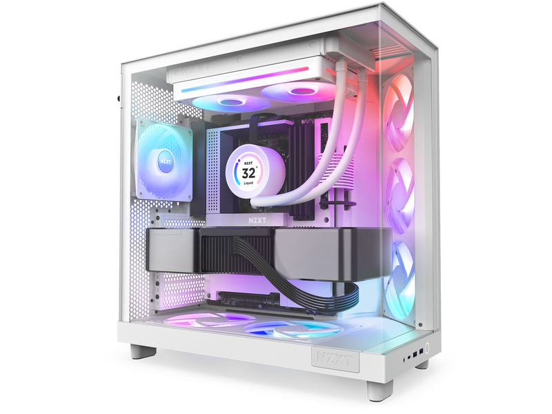 NZXT F280 RGB CORE - 280mm - Gehäuselüfter - Weiß - 30 dBA