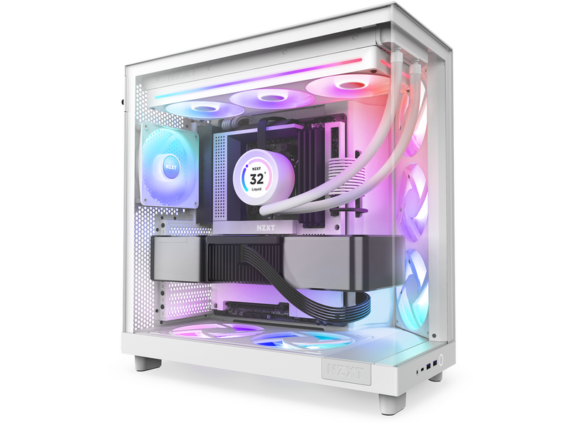 NZXT F360 RGB CORE UNIBODY - 360mm - Gehäuselüfter - Weiß - 30 dBA