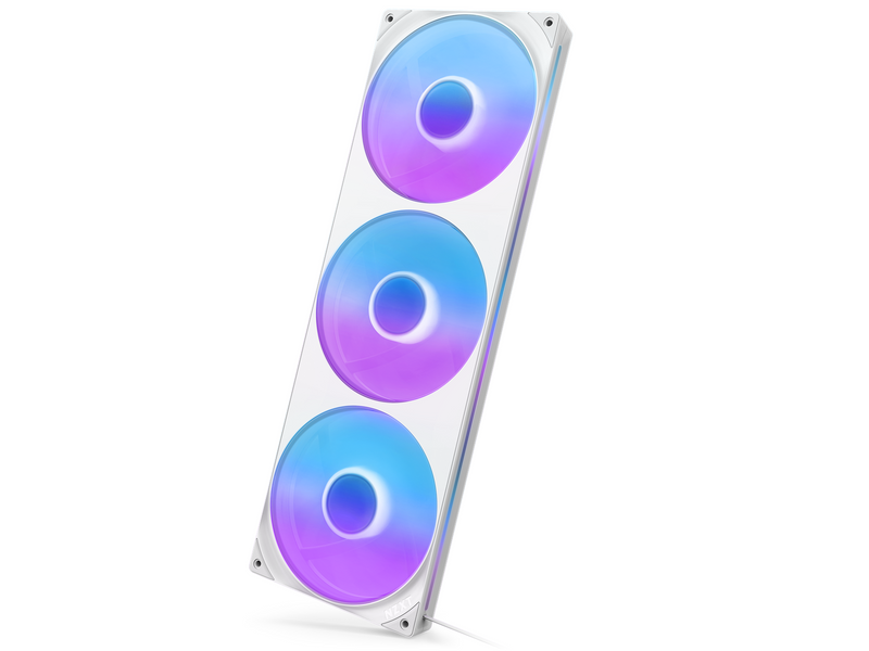 NZXT F420RGB Core (single frame 420mm fan) - White - Gehäuselüfter - Weiß mit RGB LED - 34 dBA
