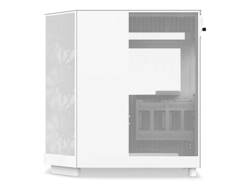 NZXT H6 Flow Compact Dual Chamber - Matte White - Gehäuse - Miditower - Weiß