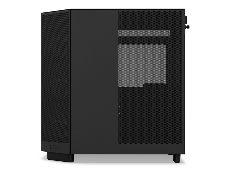 NZXT H6 Flow Compact Dual Chamber with RGB - Matte Black - Gehäuse - Miditower - Schwarz
