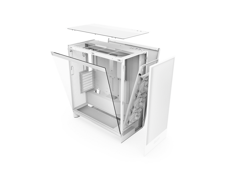 NZXT H7 Flow (2024) - All White - Gehäuse - Miditower - Weiß