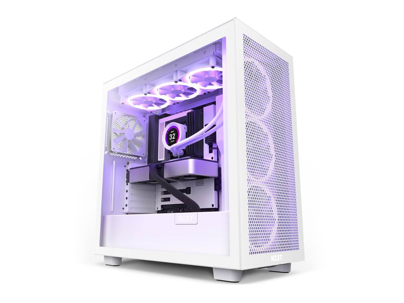 NZXT H7 Flow Matte White - Gehäuse - Miditower - Weiß