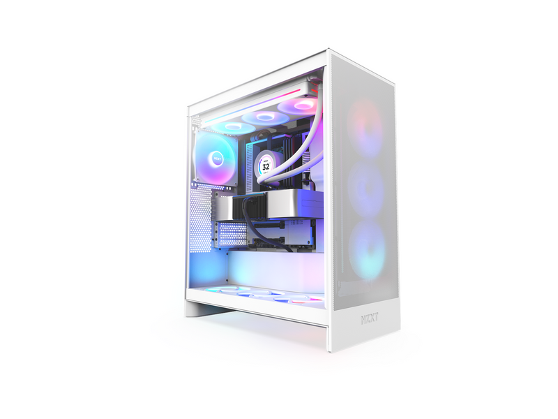 NZXT H7 Flow RGB (2024) - All White - Gehäuse - Miditower - Weiß