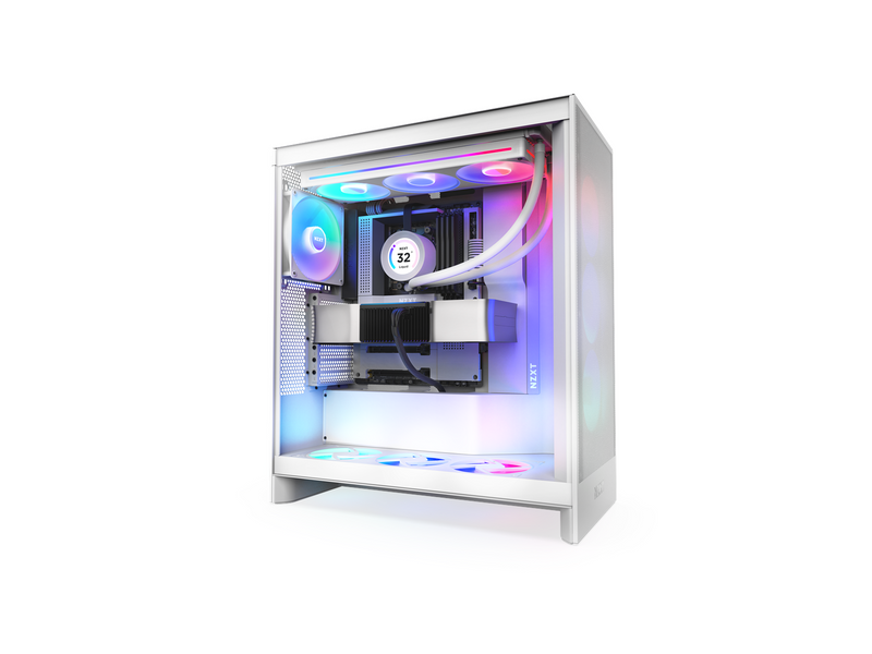 NZXT H7 Flow RGB (2024) - All White - Gehäuse - Miditower - Weiß