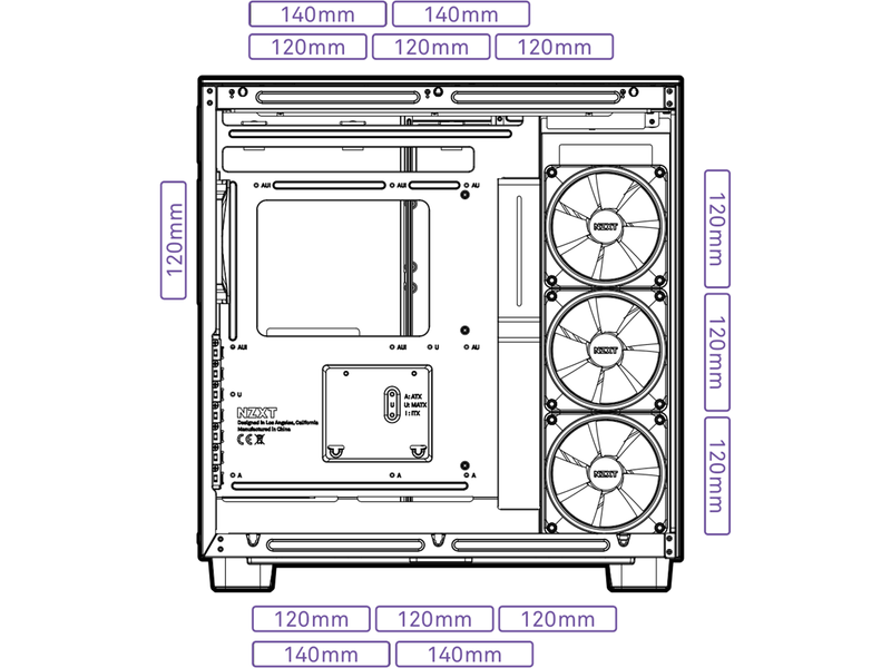 NZXT H9 Elite - All White - Gehäuse - Miditower - Weiß