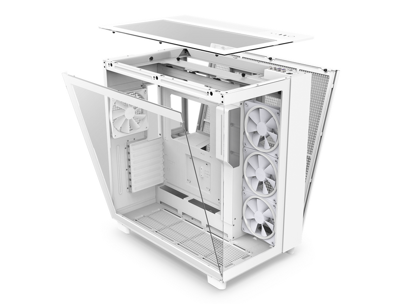 NZXT H9 Elite - All White - Gehäuse - Miditower - Weiß