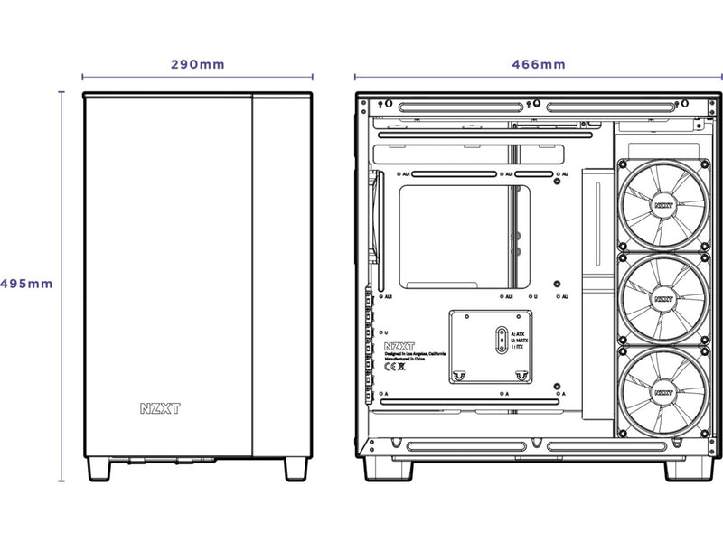 NZXT H9 Elite - All White - Gehäuse - Miditower - Weiß