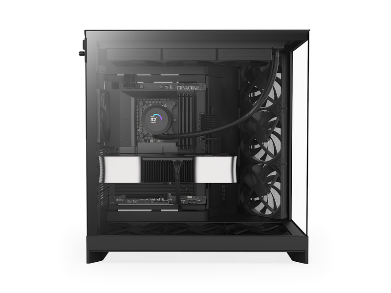 NZXT H9 Flow (2025) - All Black - Gehäuse - Miditower - Schwarz