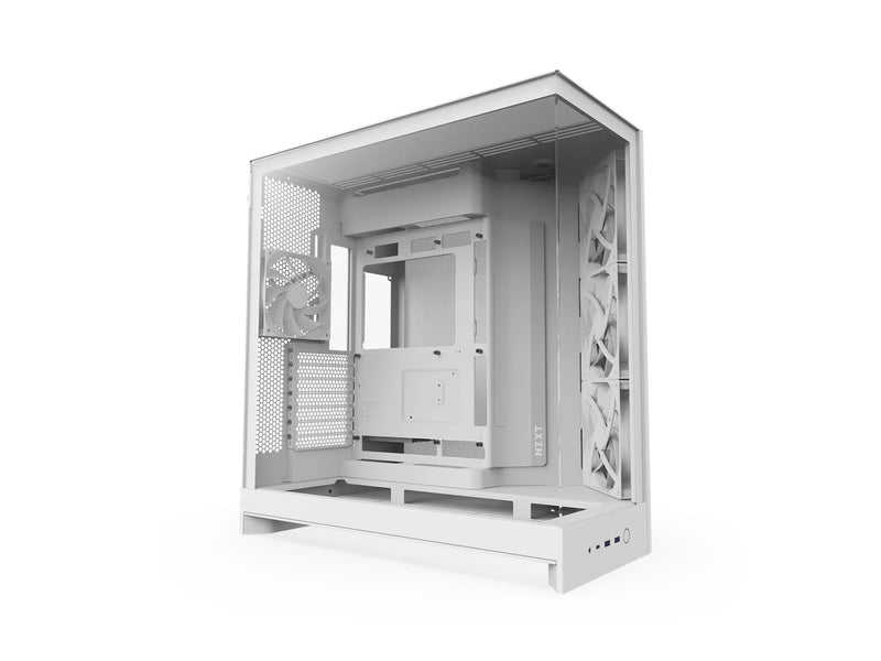 NZXT H9 Flow (2025) - All White - Gehäuse - Miditower - Weiß