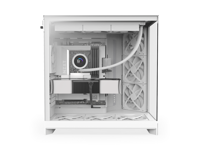 NZXT H9 Flow (2025) - All White - Gehäuse - Miditower - Weiß