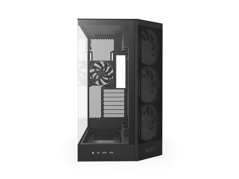 NZXT H9 Flow RGB (2025) - All Black - Gehäuse - Miditower - Schwarz